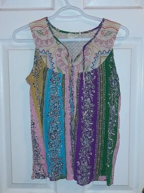 Anthropologie One September Peasant Tank Top